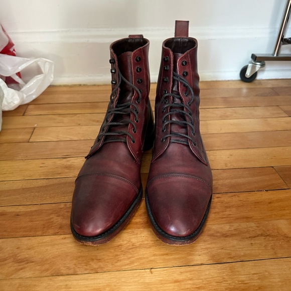 burgundy dress boots men Museum Oxblood Leather Chelsea Boot main image 1